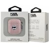 Etui na słuchawki KARL LAGERFELD Monogram Choupette Head do Apple Airpods 1/2 Różowy Kompatybilność Apple AirPods 1 gen