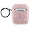 Etui na słuchawki KARL LAGERFELD Monogram Choupette Head do Apple Airpods 1/2 Różowy Kompatybilność Apple AirPods 2 gen