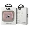 Etui na słuchawki KARL LAGERFELD Monogram Karl & Choupette Head do Apple AirPods 3 Różowy Kompatybilność Apple AirPods 3 gen