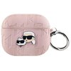 Etui na słuchawki KARL LAGERFELD Monogram Karl & Choupette Head do Apple AirPods 3 Różowy