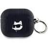 Etui na słuchawki KARL LAGERFELD Monogram Choupette Head do Apple AirPods 3 Czarny