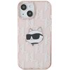 Etui KARL LAGERFELD IML Choupette Head & Monogram do Apple iPhone 13/14/15 Różowy