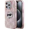 Etui KARL LAGERFELD IML Choupette Head & Monogram do Apple iPhone 15 Pro Max Różowy