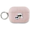 Etui na słuchawki KARL LAGERFELD Monogram Karl & Choupette Head do Apple AirPods Pro 2 Różowy