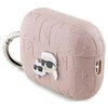 Etui na słuchawki KARL LAGERFELD Monogram Karl & Choupette Head do Apple AirPods Pro 2 Różowy Możliwość ładowania Nie