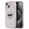 Etui KARL LAGERFELD IML Choupette Head & Monogram do Apple iPhone 13/14/15 Różowy