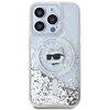Etui KARL LAGERFELD Liquid Glitter Choupette Head Magsafe do Apple iPhone 13 Pro Max Przezroczysty Model telefonu iPhone 13 Pro Max
