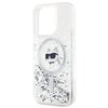 Etui KARL LAGERFELD Liquid Glitter Choupette Head Magsafe do Apple iPhone 13 Pro Max Przezroczysty Typ Etui magnetyczne