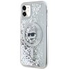 Etui KARL LAGERFELD Liquid Glitter Choupette Head Magsafe do Apple iPhone 11/Xr Przezroczysty Seria telefonu iPhone