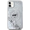 Etui KARL LAGERFELD Liquid Glitter Choupette Head Magsafe do Apple iPhone 11/Xr Przezroczysty Model telefonu iPhone 11