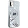 Etui KARL LAGERFELD Liquid Glitter Choupette Head Magsafe do Apple iPhone 11/Xr Przezroczysty Model telefonu iPhone Xr