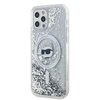 Etui KARL LAGERFELD Liquid Glitter Choupette Head Magsafe do Apple iPhone 12/12 Pro Transparentny Seria telefonu iPhone