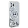 Etui KARL LAGERFELD Liquid Glitter Choupette Head Magsafe do Apple iPhone 12/12 Pro Transparentny Model telefonu iPhone 12 Pro