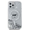 Etui KARL LAGERFELD Liquid Glitter Choupette Head Magsafe do Apple iPhone 12/12 Pro Transparentny Model telefonu iPhone 12