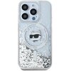 Etui KARL LAGERFELD Liquid Glitter Choupette Head Magsafe do Apple iPhone 14 Pro Max Przezroczysty Seria telefonu iPhone