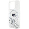 Etui KARL LAGERFELD Liquid Glitter Choupette Head Magsafe do Apple iPhone 15 Pro Transparentny Typ Etui magnetyczne