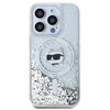 Etui KARL LAGERFELD Liquid Glitter Karl Head Magsafe do Apple iPhone 15 Pro Przezroczysty Model telefonu iPhone 15 Pro