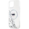 Etui KARL LAGERFELD Liquid Glitter Karl Head Magsafe do Apple iPhone 13/14/15 Transparentny Kompatybilność Apple iPhone 14