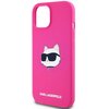 Etui KARL LAGERFELD Silicone Choupette Head MagSafe do Apple iPhone 13/14/15 Różowy Model telefonu iPhone 15