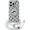 Etui KARL LAGERFELD IML Crossbody Monogram Karl & Choupette Head MagSafe do Apple iPhone 15 Pro Max Przezroczysty