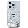 Etui KARL LAGERFELD Liquid Glitter Choupette Head Magsafe do Apple iPhone 15 Pro Max Transparentny Seria telefonu iPhone