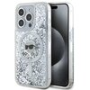 Etui KARL LAGERFELD Liquid Glitter Karl Head Magsafe do Apple iPhone 15 Pro Max Transparentny