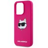 Etui KARL LAGERFELD Silicone Choupette Head MagSafe do Apple iPhone 15 Pro Max Różowy Dominujący kolor Różowy