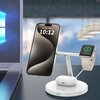 Ładowarka indukcyjna TECH-PROTECT QI15W-A35 3w1 Magnetic MagSafe Biały Czujniki Zabezpieczenie przeciwprzepięciowe