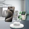 Ładowarka indukcyjna TECH-PROTECT QI15W-A35 3w1 Magnetic MagSafe Biały Czujniki Zabezpieczenie przed przegrzaniem