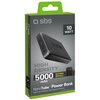 Powerbank SBS TEBB5000HDK 5000 mAh 10W Czarny Pojemność nominalna [mAh] 5000