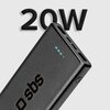 Powerbank SBS 10000mAh 20W Power Delivery TTBB10000FASTPD20K Czarny Prąd wyjściowy [A] 3