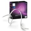 Pudełko z napisem "PHILIPS hue White and color ambiance 10m" oraz "Shape smart light your way" przedstawia taśmę LED, która jest częściowo rozwinięta przed opakowaniem. Na pudełku widoczne są także logotypy Bluetooth, "works with Alexa" oraz "Google Home"