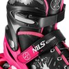 Łyżworolki NILS EXTREME NA18137A (rozmiar 31-34) Czarno-różowy Średnica kółek [mm] 64