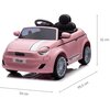 Samochód dla dziecka MILLY MALLY Fiat 500e Różowy Rodzaj Samochód