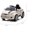 Samochód dla dziecka MILLY MALLY Fiat 500e Biały Dopuszczalne obciążenie [kg] 30