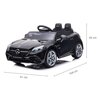 Samochód dla dziecka MILLY MALLY Mercedes-Benz SLC Czarny Funkcje dodatkowe Gniazdo kart SD