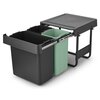 Kosz na śmieci do zabudowy BRABANTIA Sort&Go 232541 2 x 10L + 20L Szary Pojemność [l] 20