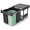 Kosz na śmieci do zabudowy BRABANTIA Sort&Go 232541 2 x 10L + 20L Szary Pojemność [l] 2 x 10