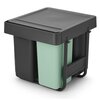 Kosz na śmieci do zabudowy BRABANTIA Sort&Go 232541 2 x 10L + 20L Szary Liczba komór 3
