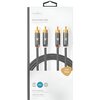 Kabel 2xRCA - 2xRCA NEDIS 1 m Inne Nylonowa otulina