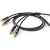 Kabel 2xRCA - 2xRCA NEDIS 2 m Wtyk kątowy Nie