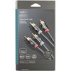 Kabel 2xRCA - 2xRCA NEDIS 5 m Inne Nylonowa otulina