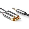 Kabel 2xRCA - Jack 3.5 mm NEDIS 1 m Wtyk kątowy Nie