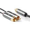 Kabel RCA - 2xRCA NEDIS 3 m Wtyk kątowy Nie