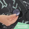 Plecak COOCAZOO 2.0 Mate Reflective Graffiti Czarno-szary Materiał wykonania Poliester
