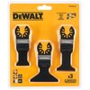 Zestaw brzeszczotów multitool DEWALT DT20760-QZ (3 szt.) Rodzaj Brzeszczot do multinarzędzia