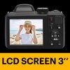 Aparat KODAK AZ426 Czarny + baterie + etui + karta pamięci 64GB, 20Mpix, 42x zoom optyczny Zwiększona wytrzymałość obudowy Nie