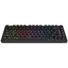 Czarna klawiatura mechaniczna z podświetleniem RGB, posiadająca klawisze z oznaczeniami w różnych kolorach, w tym żółtym, czerwonym, fioletowym i niebieskim. Na obudowie widoczne są napisy "SAVIO" i "PHENIX".
