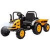 Traktor dla dziecka MILLY MALLY + Przyczepa Farmer Żółty