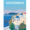 Malowanie po numerach RAVENSBURGER CreArt na płótnie Santorini 23906 Funkcje rozwojowe Sprawność manualna